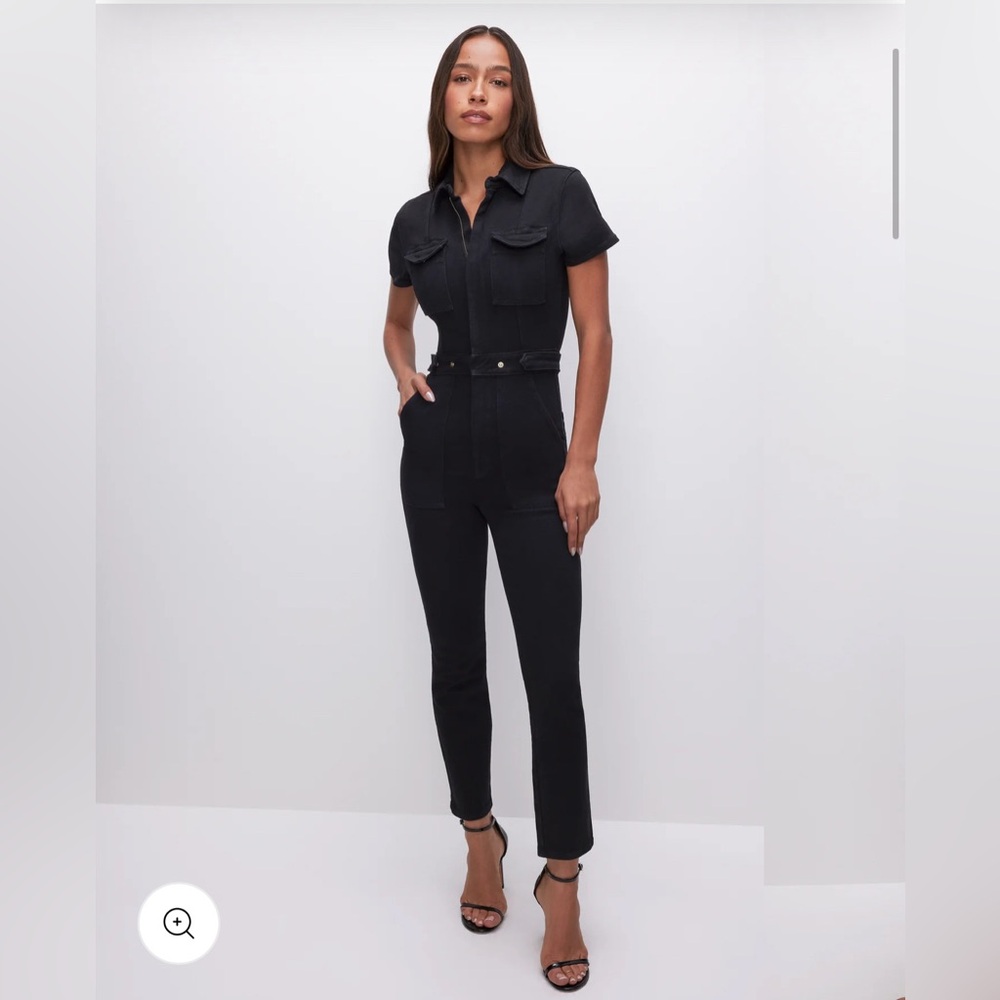 GOOD AMERICAN Fit For Success Jumpsuit Black